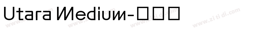 Utara Medium字体转换